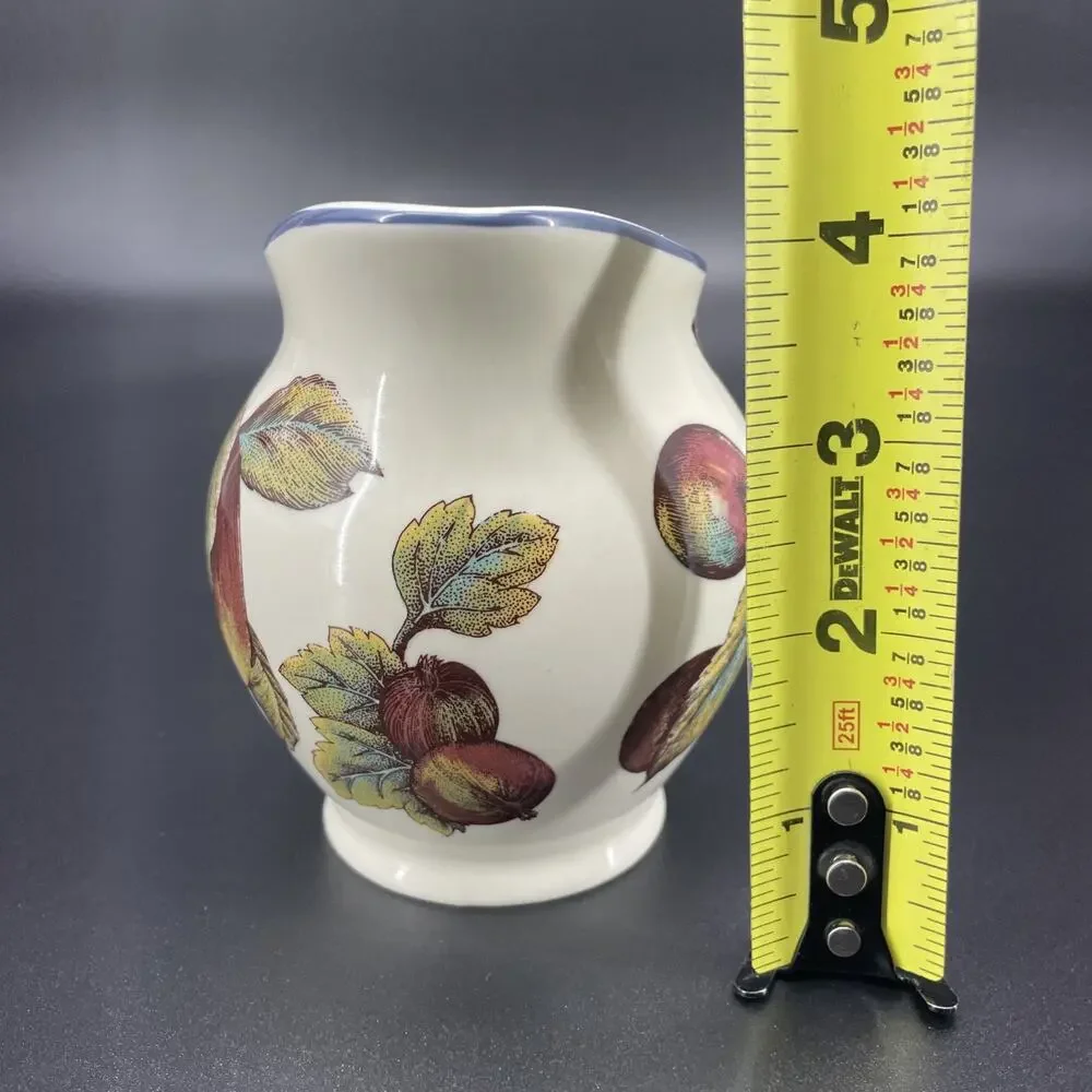 Pier 1 Macintosh Fruit Creamer Earthenware Coffee Cream Pitcher Fall Cottagecore